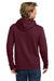 Next Level NL9303/9303 Mens Fleece Hooded Sweatshirt Hoodie w/ Pouch Pocket Maroon Model Back