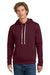 Next Level NL9303/9303 Mens Fleece Hooded Sweatshirt Hoodie w/ Pouch Pocket Maroon Model Front