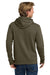 Next Level NL9303/9303 Mens Fleece Hooded Sweatshirt Hoodie w/ Pouch Pocket Military Green Model Back