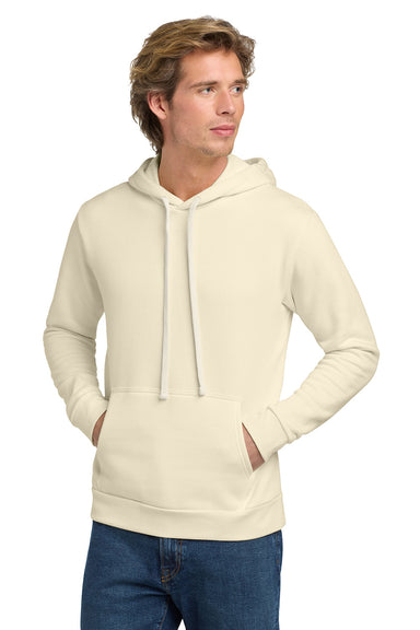 Next Level NL9303/9303 Mens Fleece Hooded Sweatshirt Hoodie w/ Pouch Pocket Natural Model Front