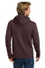 Next Level NL9303/9303 Mens Fleece Hooded Sweatshirt Hoodie w/ Pouch Pocket Oxblood Model Back