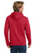 Next Level NL9303/9303 Mens Fleece Hooded Sweatshirt Hoodie w/ Pouch Pocket Red Model Back