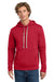 Next Level NL9303/9303 Mens Fleece Hooded Sweatshirt Hoodie w/ Pouch Pocket Red Model Front