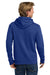 Next Level NL9303/9303 Mens Fleece Hooded Sweatshirt Hoodie w/ Pouch Pocket Royal Blue Model Back