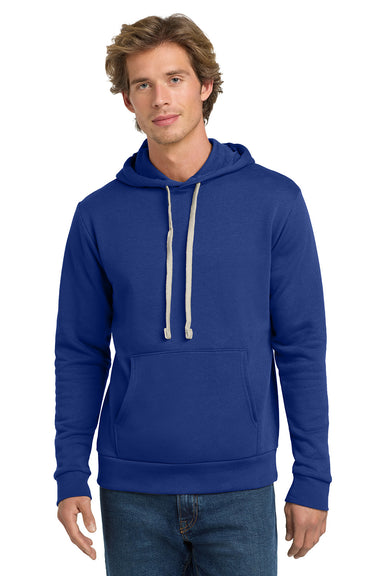 Next Level NL9303/9303 Mens Fleece Hooded Sweatshirt Hoodie w/ Pouch Pocket Royal Blue Model Front