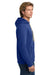 Next Level NL9303/9303 Mens Fleece Hooded Sweatshirt Hoodie w/ Pouch Pocket Royal Blue Model Side