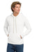 Next Level NL9303/9303 Mens Fleece Hooded Sweatshirt Hoodie w/ Pouch Pocket White Model Front