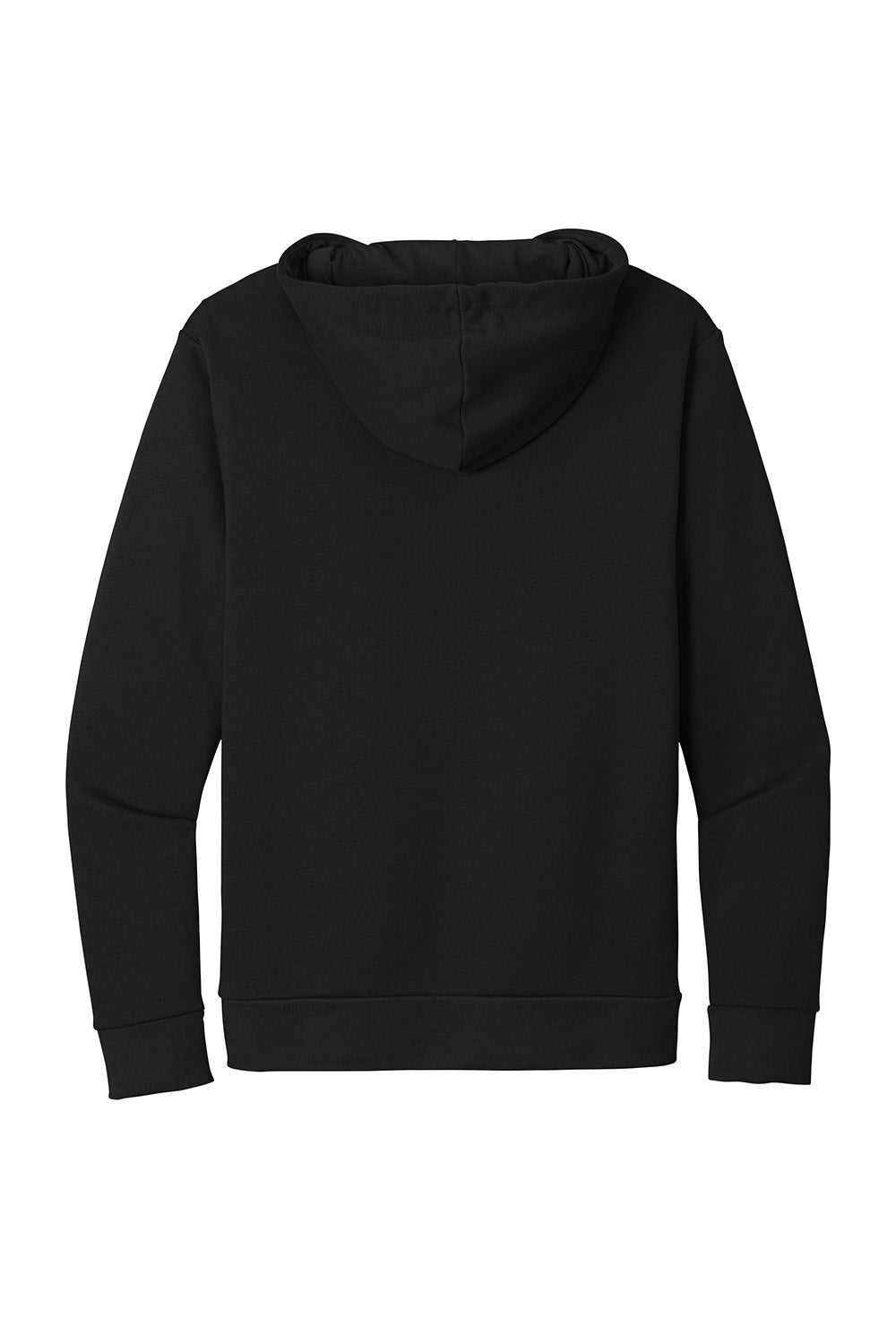 Next Level NL9303/9303 Mens Fleece Hooded Sweatshirt Hoodie w/ Pouch Pocket Black Flat Back