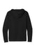 Next Level NL9303/9303 Mens Fleece Hooded Sweatshirt Hoodie w/ Pouch Pocket Black Flat Back