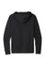 Next Level NL9303/9303 Mens Fleece Hooded Sweatshirt Hoodie w/ Pouch Pocket Graphite Black Flat Back