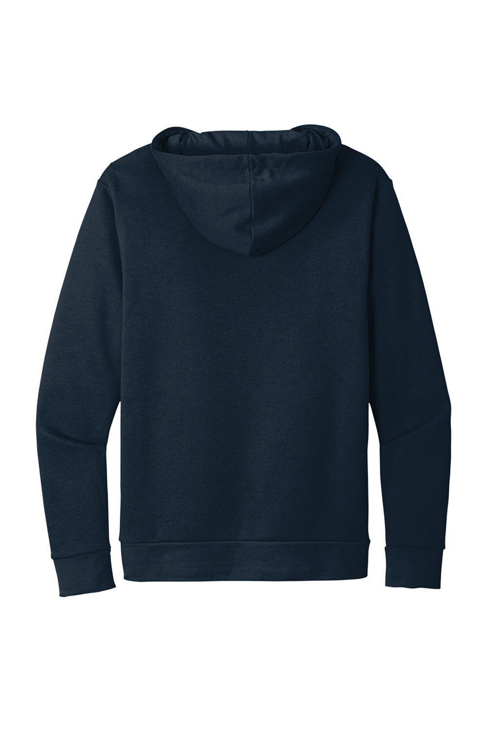 Next Level NL9303/9303 Mens Fleece Hooded Sweatshirt Hoodie w/ Pouch Pocket Midnight Navy Blue Flat Back