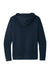 Next Level NL9303/9303 Mens Fleece Hooded Sweatshirt Hoodie w/ Pouch Pocket Midnight Navy Blue Flat Back