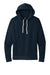 Next Level NL9303/9303 Mens Fleece Hooded Sweatshirt Hoodie w/ Pouch Pocket Midnight Navy Blue Flat Front