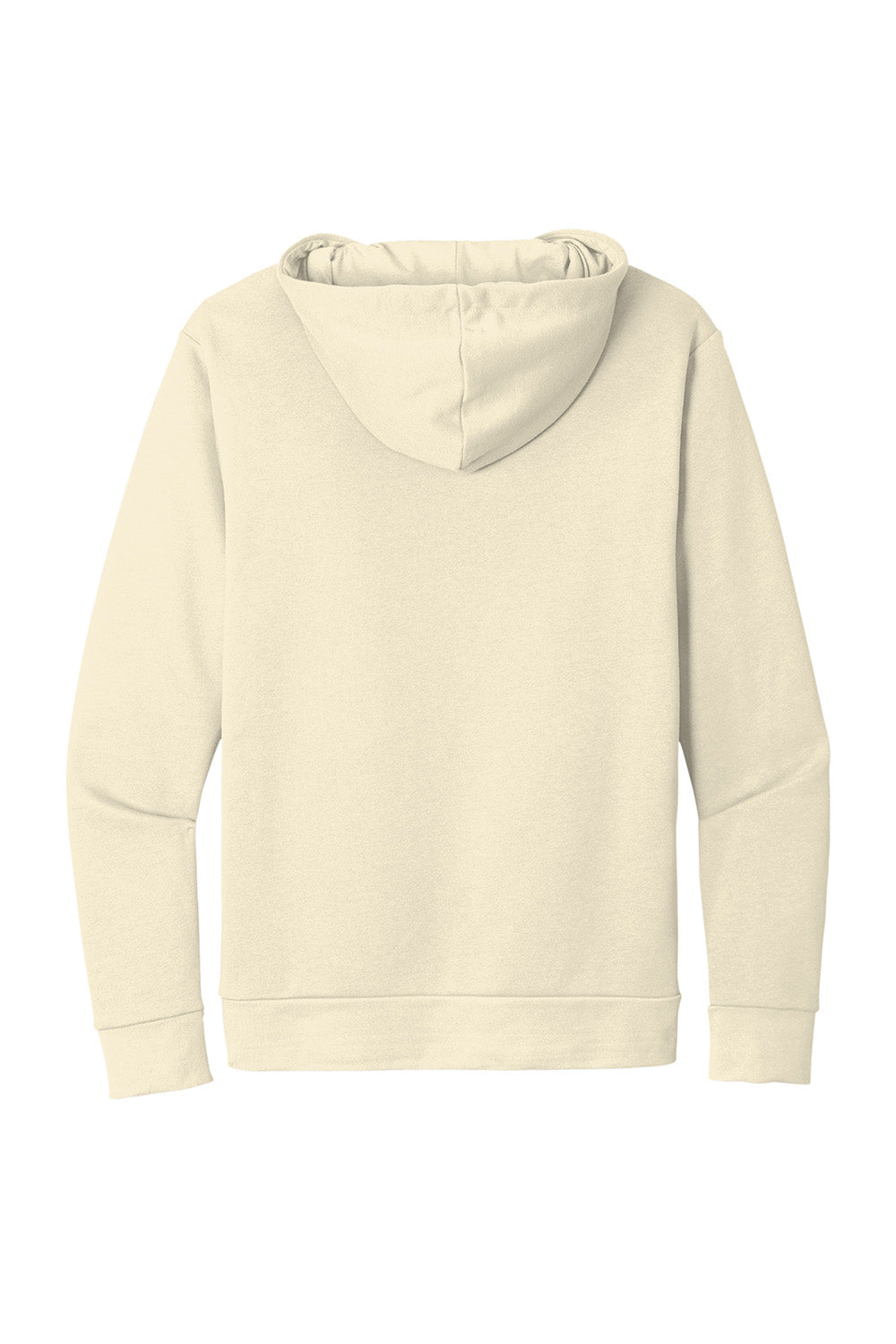 Next Level NL9303/9303 Mens Fleece Hooded Sweatshirt Hoodie w/ Pouch Pocket Natural Flat Back