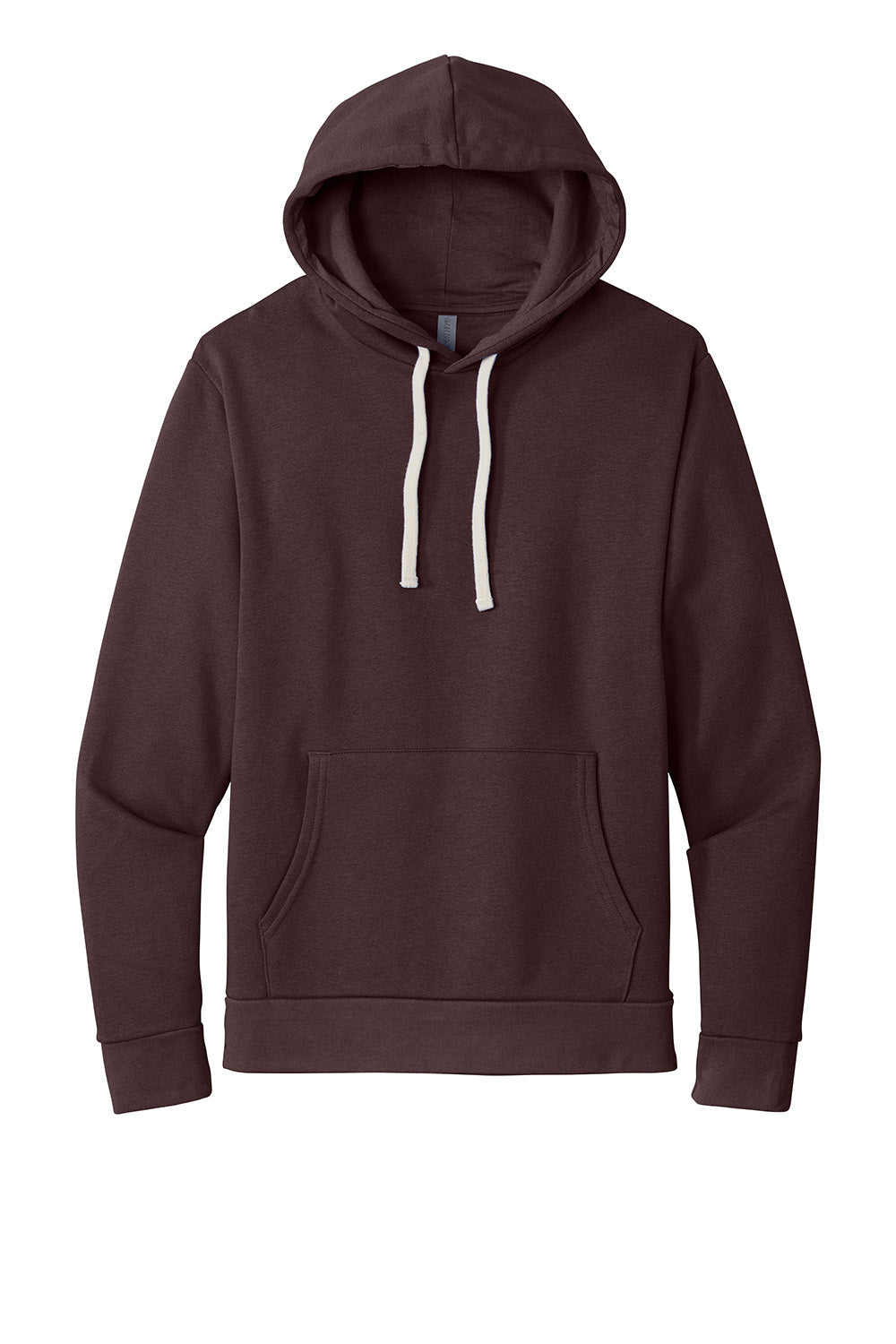 Next Level NL9303/9303 Mens Fleece Hooded Sweatshirt Hoodie w/ Pouch Pocket Oxblood Flat Front