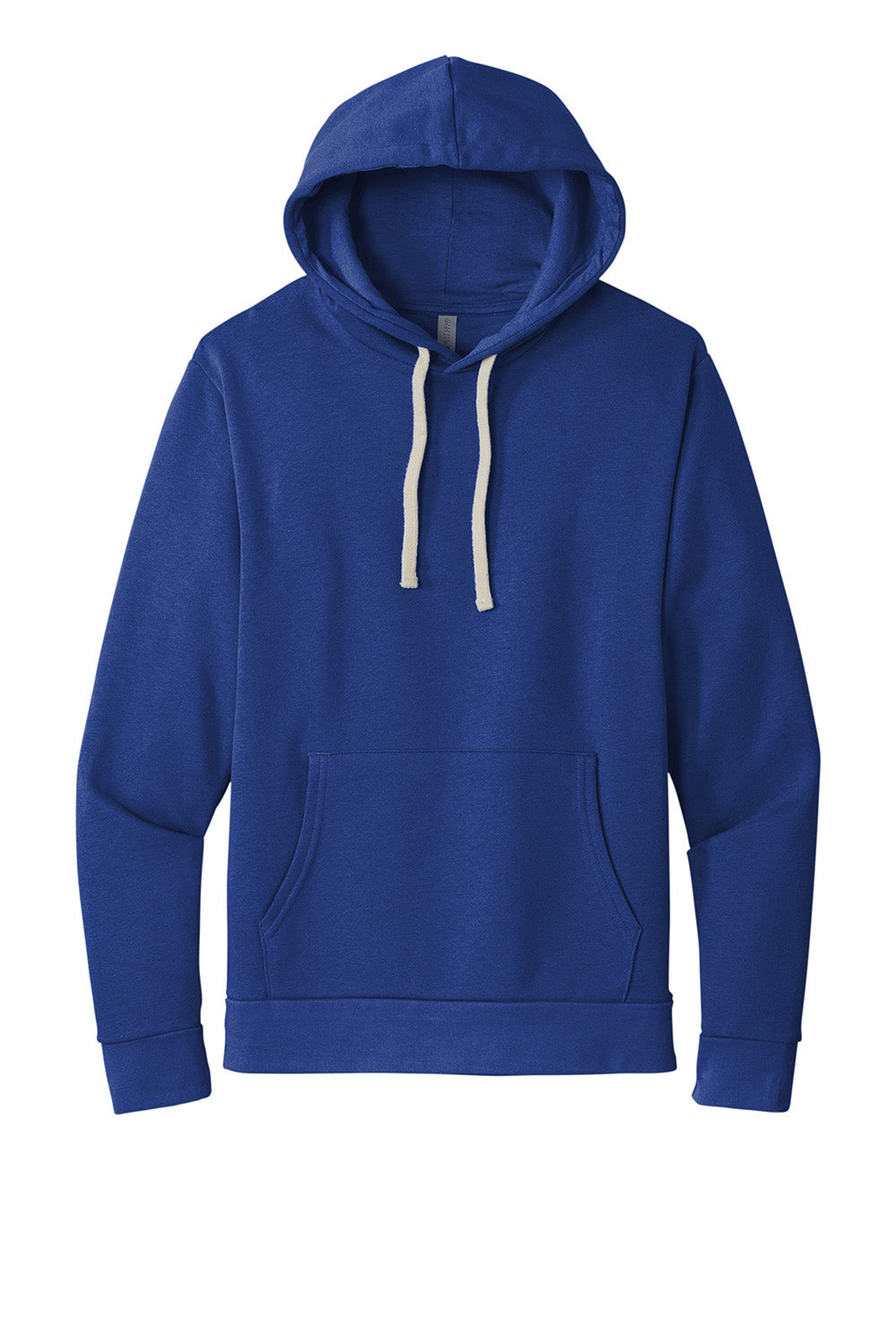 Next Level NL9303/9303 Mens Fleece Hooded Sweatshirt Hoodie w/ Pouch Pocket Royal Blue Flat Front