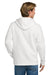 Next Level NL9602/9602 Mens Fleece Full Zip Hooded Sweatshirt Hoodie w/ Pockets White Model Back