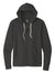 Next Level NL9602/9602 Mens Fleece Full Zip Hooded Sweatshirt Hoodie w/ Pockets Heavy Metal Grey Flat Front