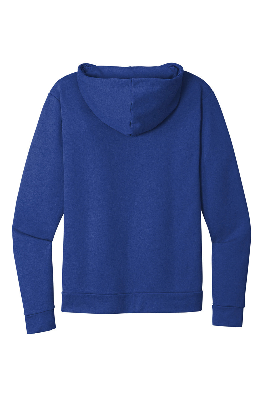 Next Level NL9602/9602 Mens Fleece Full Zip Hooded Sweatshirt Hoodie w/ Pockets Royal Blue Flat Back