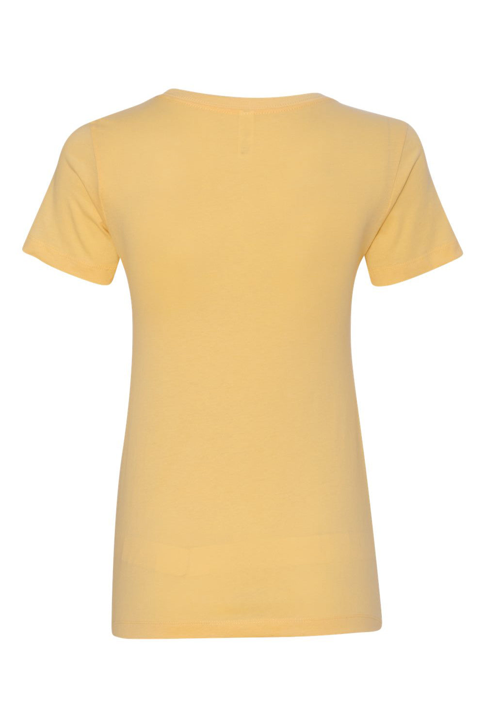 Next Level N1510/1510 Womens Ideal Jersey Short Sleeve Crewneck T-Shirt Banana Cream Yellow Flat Back