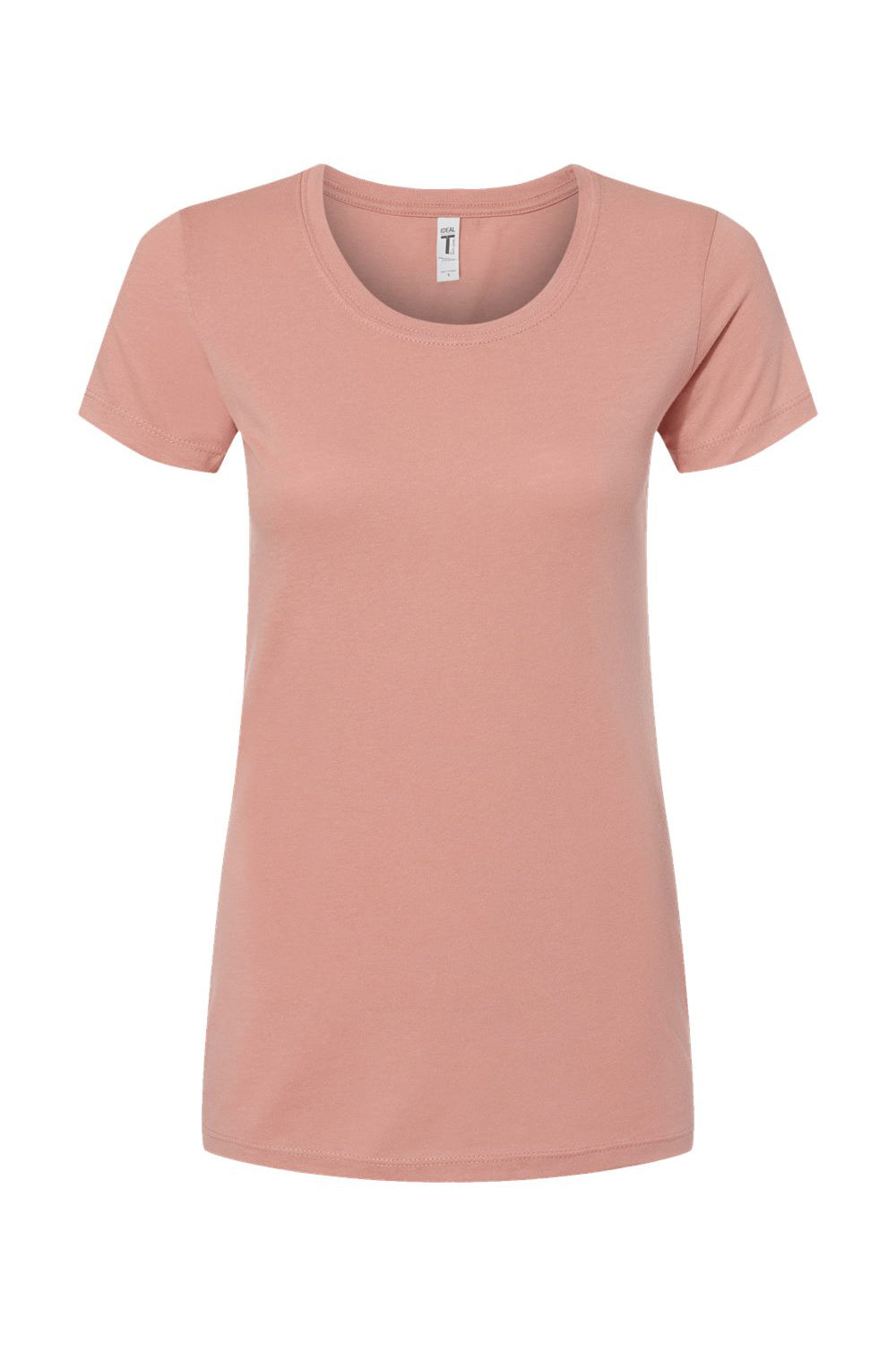 Next Level N1510/1510 Womens Ideal Jersey Short Sleeve Crewneck T-Shirt Desert Pink Flat Front