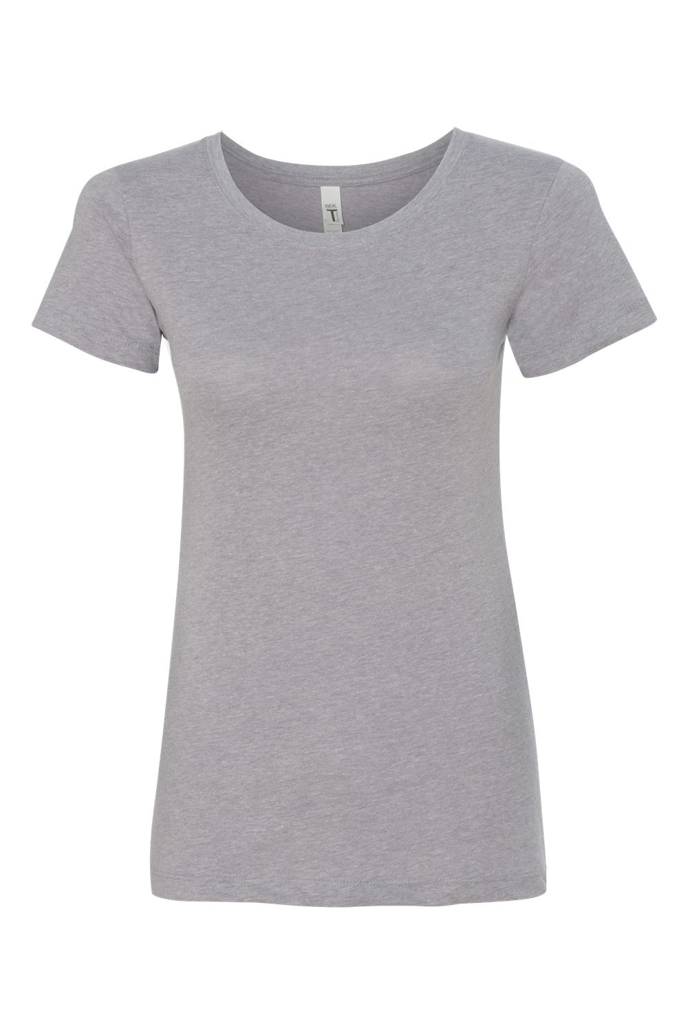 Next Level N1510/1510 Womens Ideal Jersey Short Sleeve Crewneck T-Shirt Heather Grey Flat Front