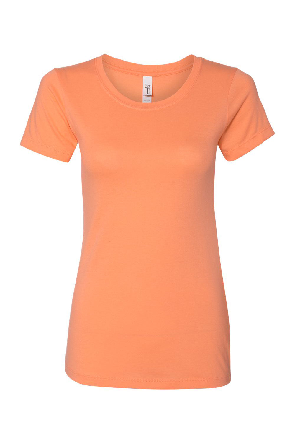 Next Level N1510/1510 Womens Ideal Jersey Short Sleeve Crewneck T-Shirt Light Orange Flat Front