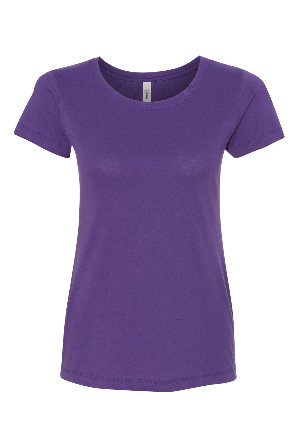 Next Level N1510/1510 Womens Ideal Jersey Short Sleeve Crewneck T-Shirt Purple Rush Flat Front