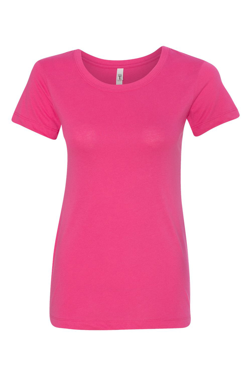 Next Level N1510/1510 Womens Ideal Jersey Short Sleeve Crewneck T-Shirt Raspberry Pink Flat Front