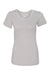 Next Level N1510/1510 Womens Ideal Jersey Short Sleeve Crewneck T-Shirt Silver Grey Flat Front