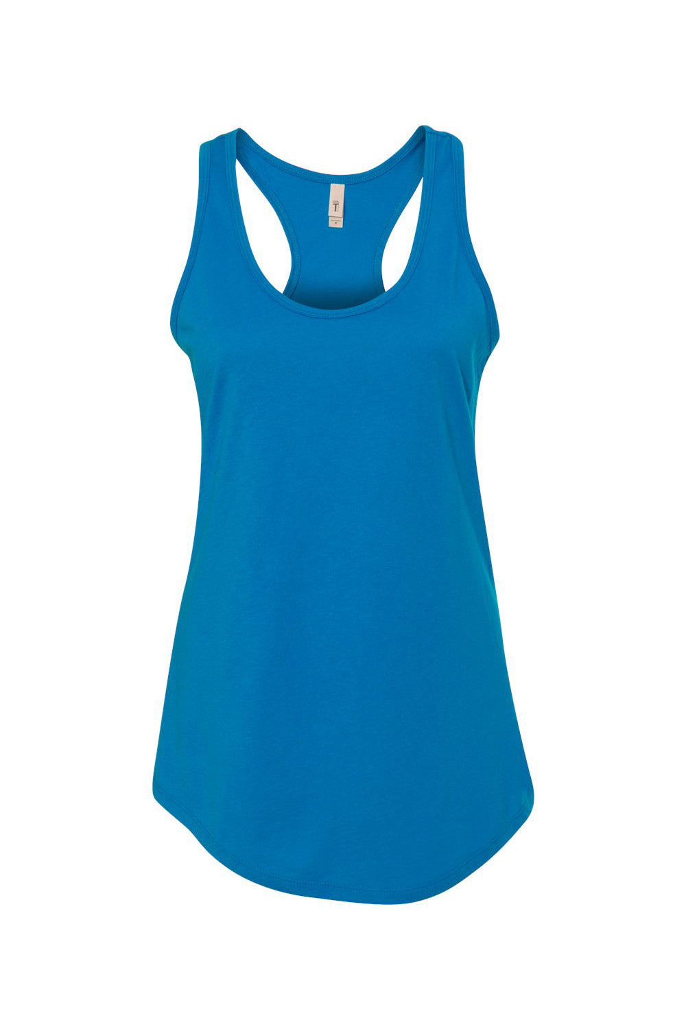 Next Level N1533/1533 Womens Ideal Jersey Tank Top Turquoise Blue Flat Front