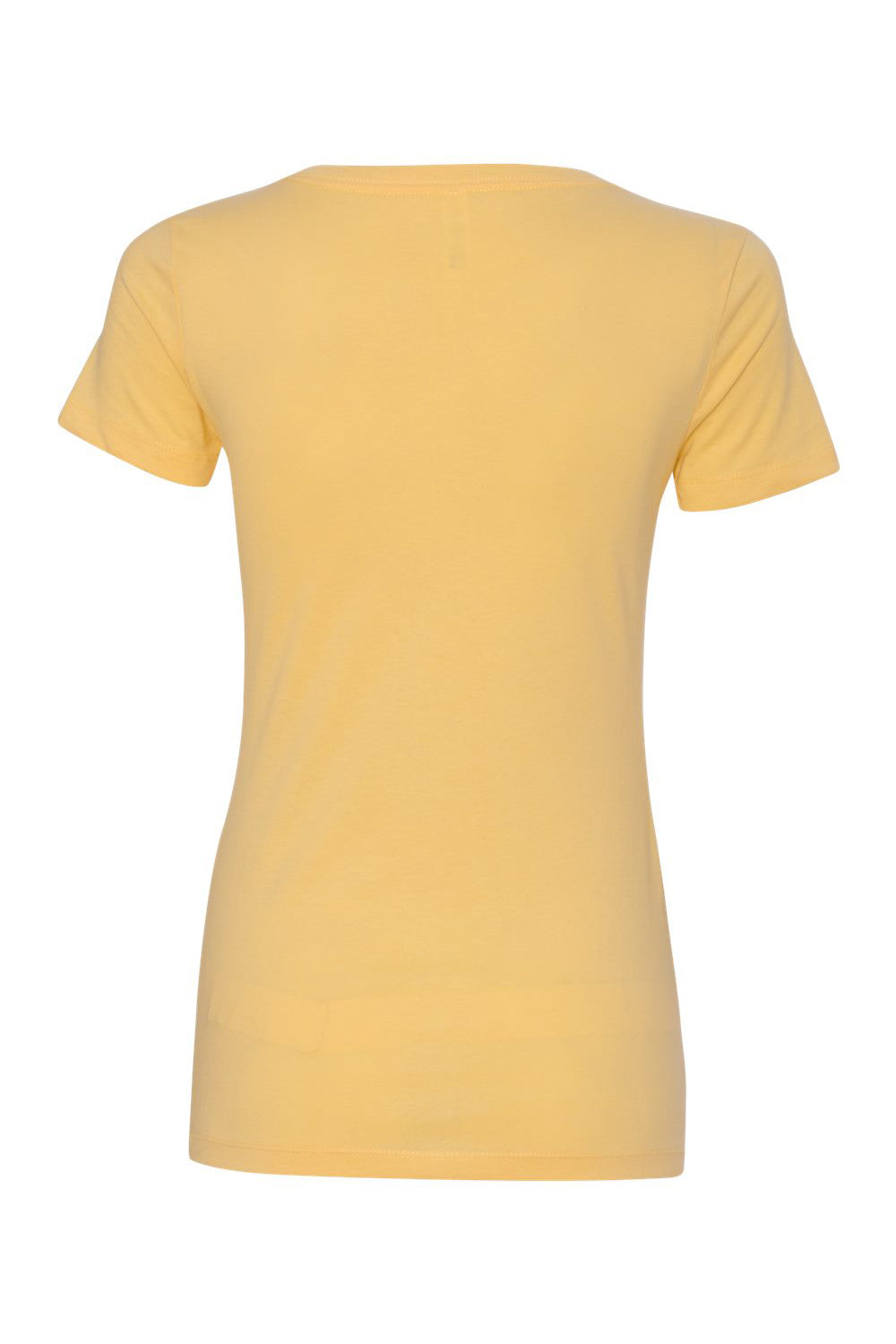 Next Level N1540/1540 Womens Ideal Jersey Short Sleeve V-Neck T-Shirt Banana Cream Yellow Flat Back