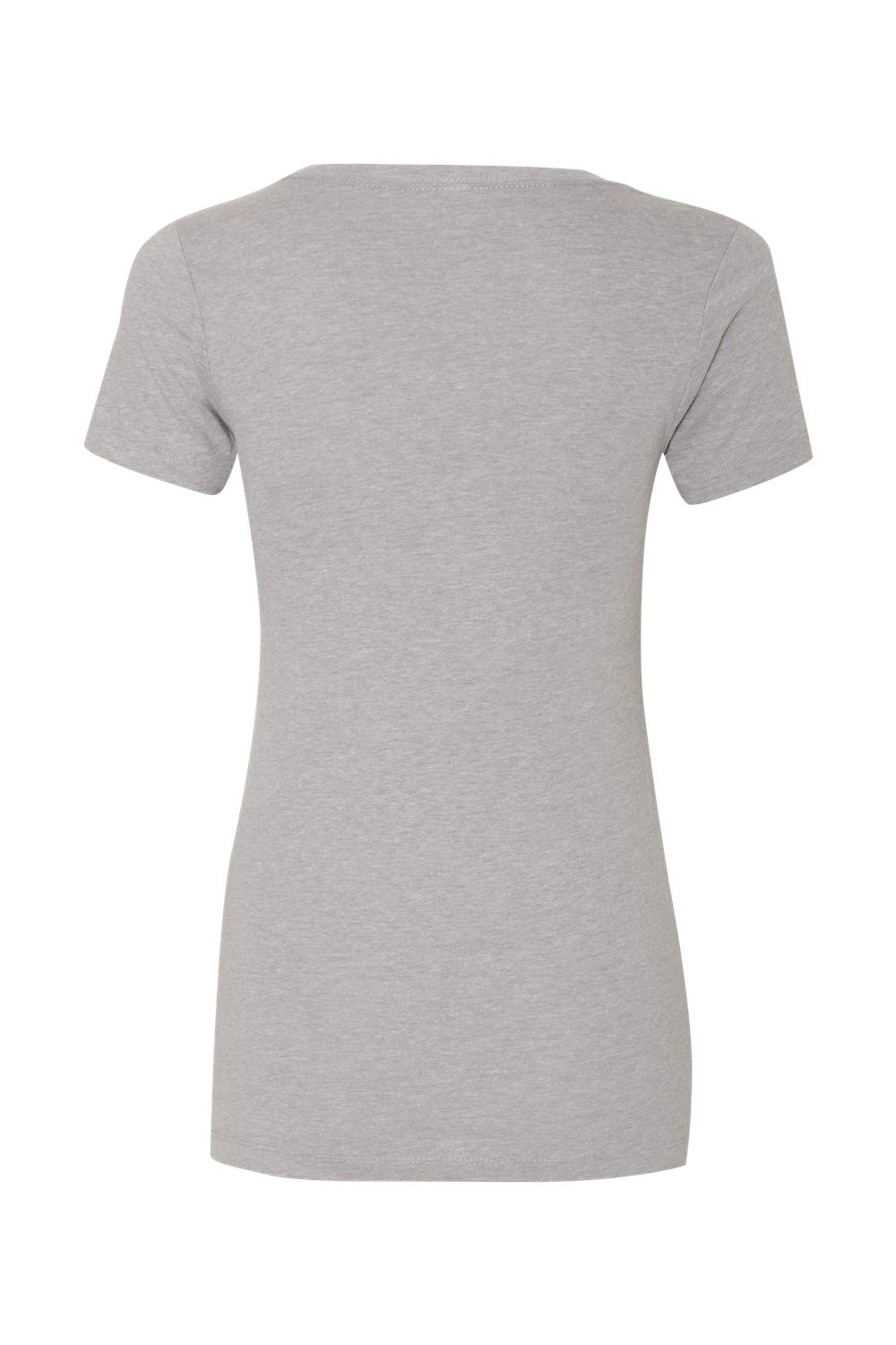 Next Level N1540/1540 Womens Ideal Jersey Short Sleeve V-Neck T-Shirt Heather Grey Flat Back