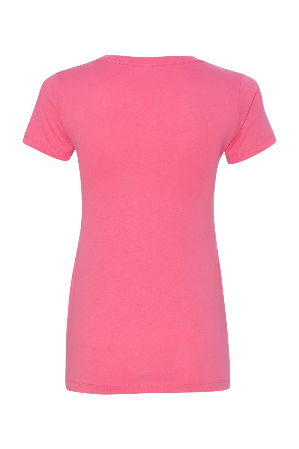 Next Level N1540/1540 Womens Ideal Jersey Short Sleeve V-Neck T-Shirt Hot Pink Flat Back