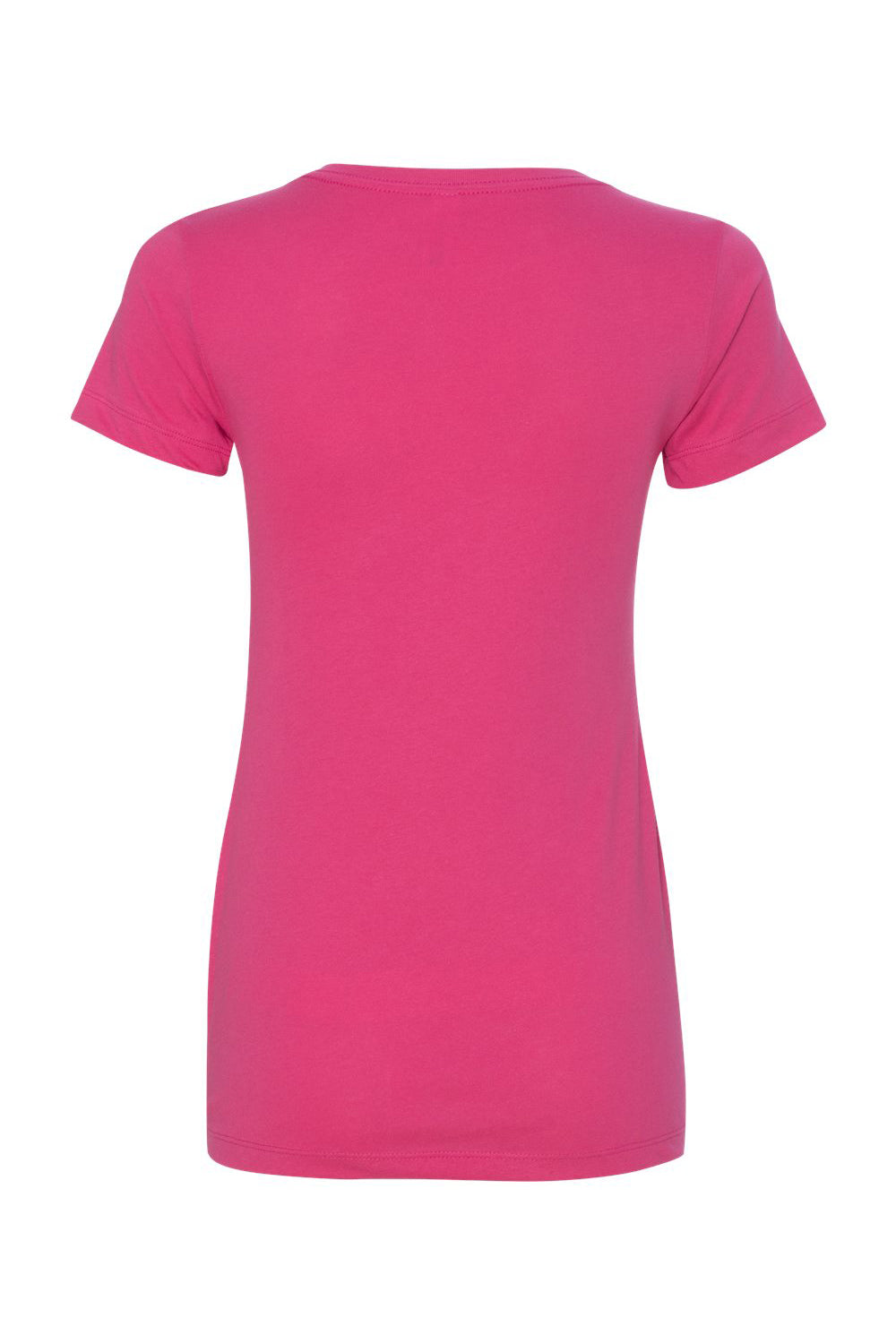 Next Level N1540/1540 Womens Ideal Jersey Short Sleeve V-Neck T-Shirt Raspberry Pink Flat Back