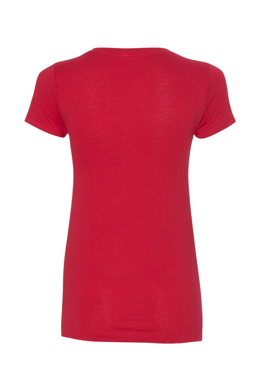 Next Level N1540/1540 Womens Ideal Jersey Short Sleeve V-Neck T-Shirt Red Flat Back