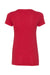 Next Level N1540/1540 Womens Ideal Jersey Short Sleeve V-Neck T-Shirt Red Flat Back