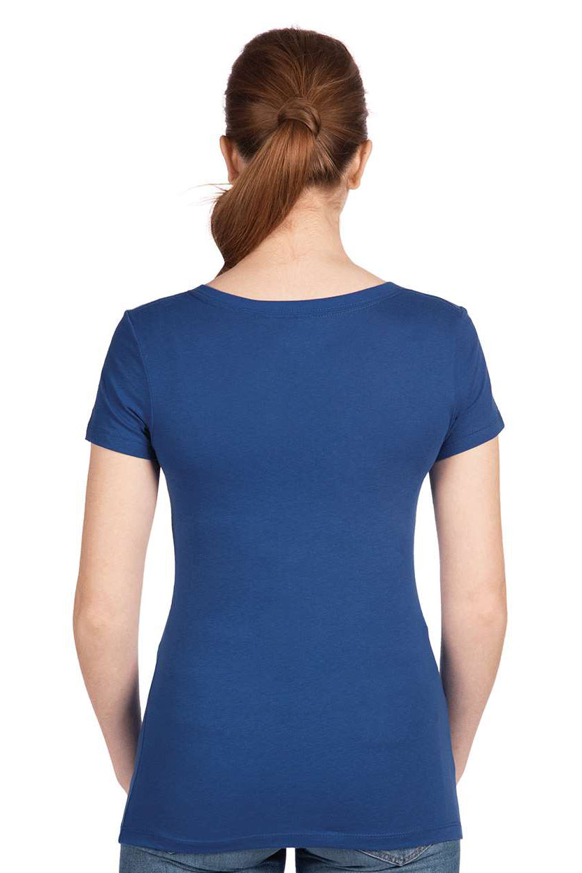 Next Level N1540/1540 Womens Ideal Jersey Short Sleeve V-Neck T-Shirt Royal Blue Model Back