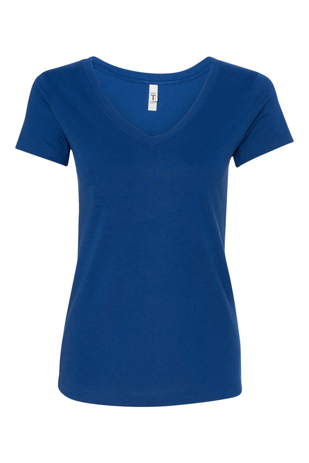 Next Level N1540/1540 Womens Ideal Jersey Short Sleeve V-Neck T-Shirt Royal Blue Flat Front