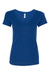 Next Level N1540/1540 Womens Ideal Jersey Short Sleeve V-Neck T-Shirt Royal Blue Flat Front