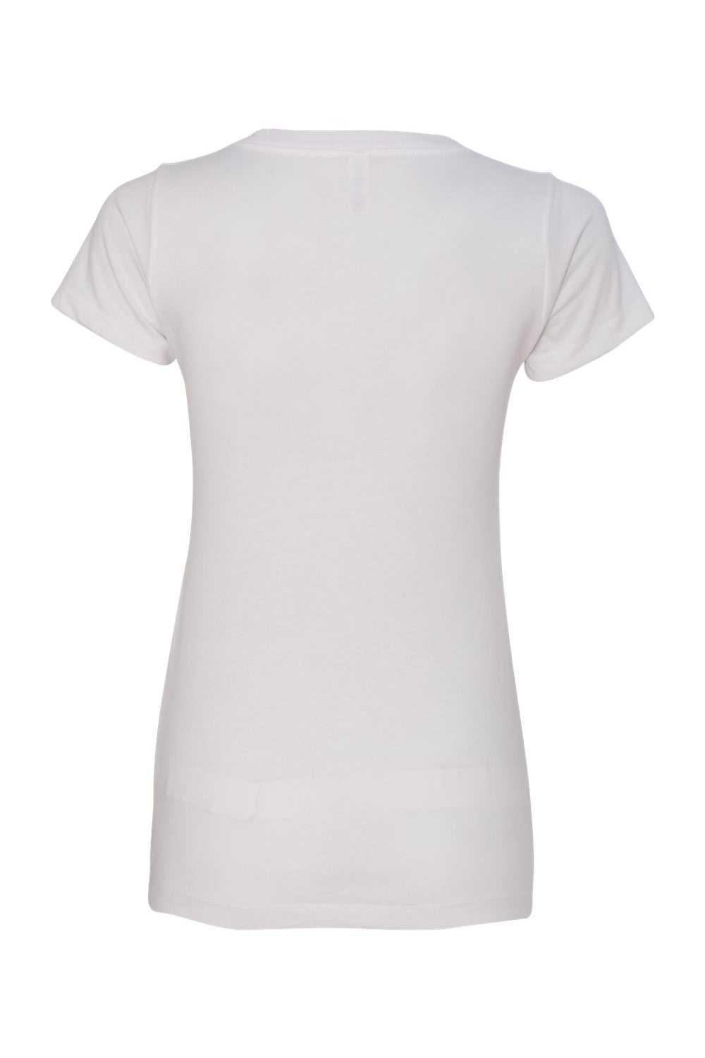 Next Level N1540/1540 Womens Ideal Jersey Short Sleeve V-Neck T-Shirt White Flat Back