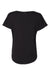 Next Level 1560 Womens Ideal Dolman Short Sleeve Crewneck T-Shirt Black Flat Back