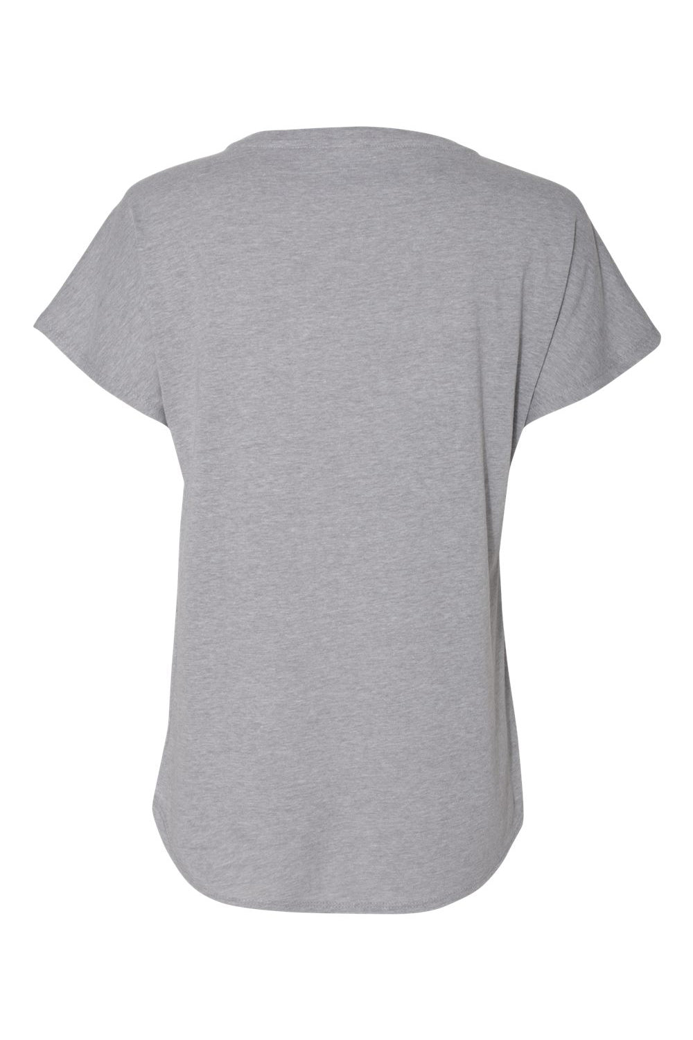 Next Level 1560 Womens Ideal Dolman Short Sleeve Crewneck T-Shirt Heather Grey Flat Back