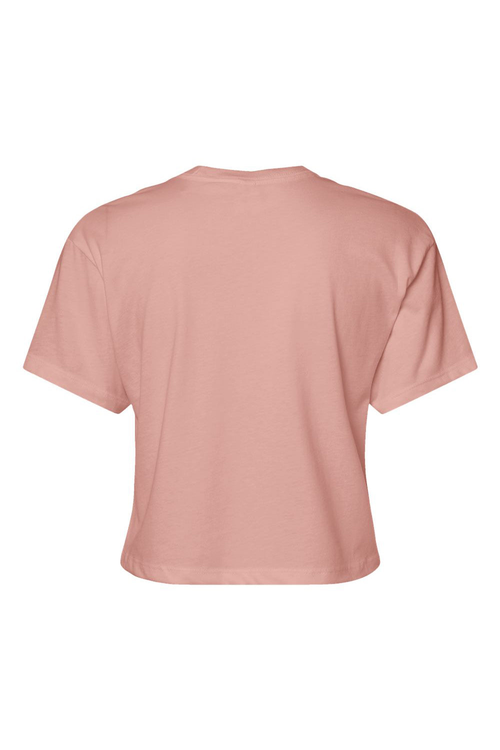 Next Level 1580NL Womens Ideal Crop Short Sleeve Crewneck T-Shirt Desert Pink Flat Back