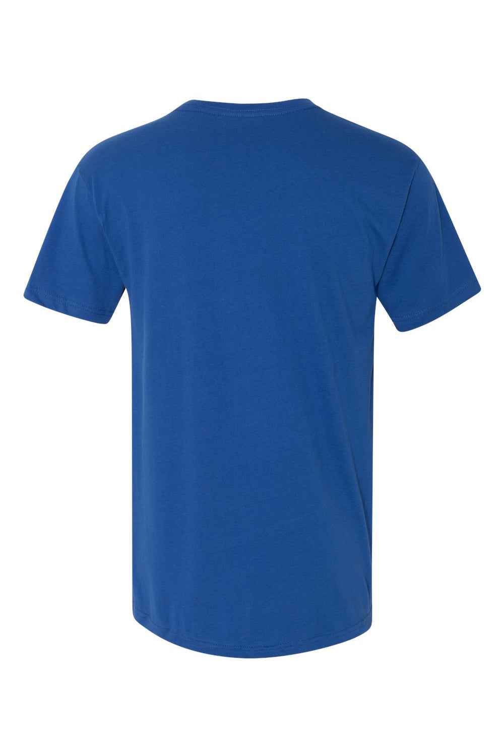 Next Level N3200/3200 Mens Fine Jersey Short Sleeve V-Neck T-Shirt Royal Blue Flat Back