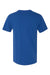 Next Level N3200/3200 Mens Fine Jersey Short Sleeve V-Neck T-Shirt Royal Blue Flat Back