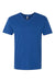 Next Level N3200/3200 Mens Fine Jersey Short Sleeve V-Neck T-Shirt Royal Blue Flat Front