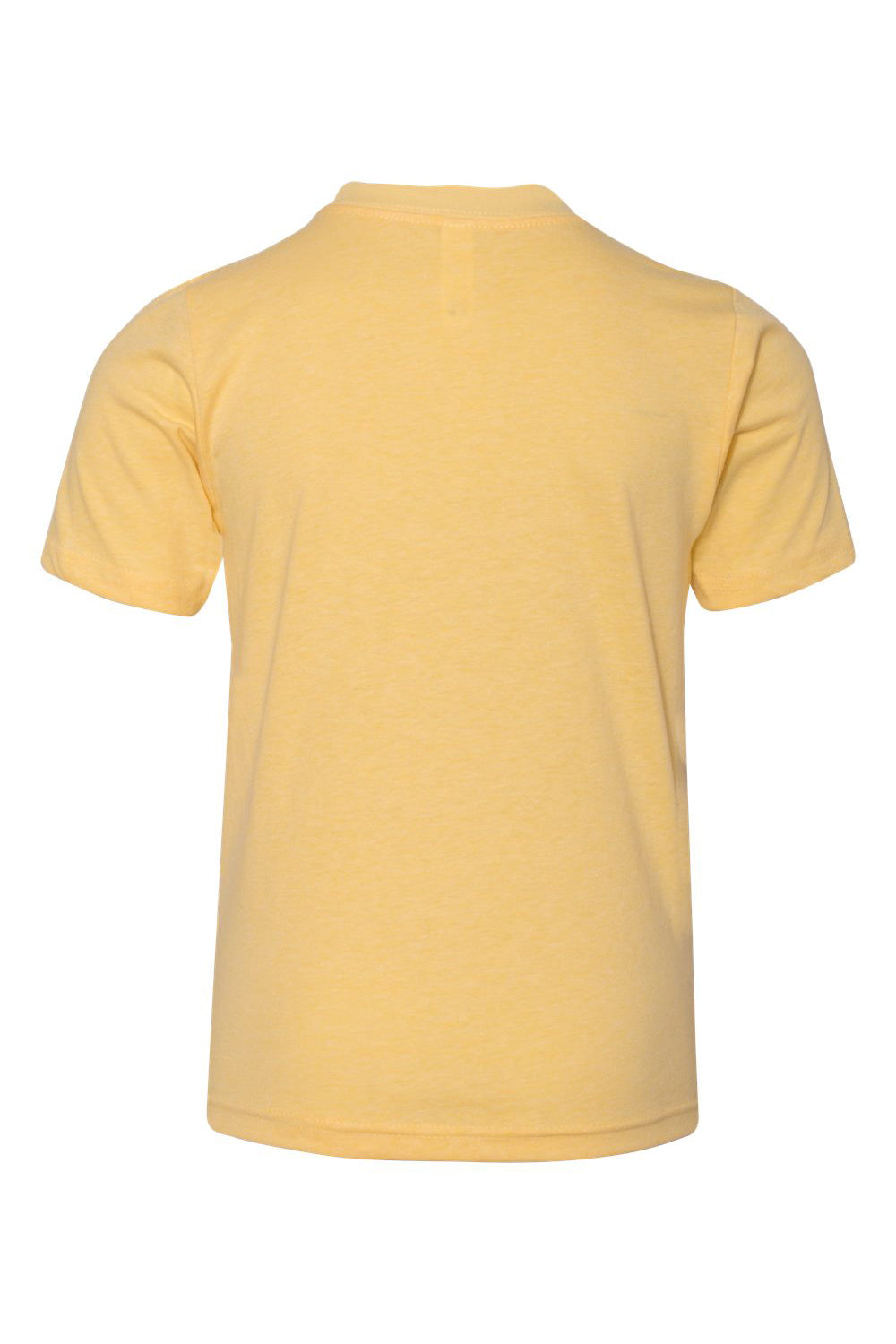 Next Level 3312 Youth CVC Jersey Short Sleeve Crewneck T-Shirt Banana Cream Yellow Flat Back