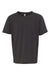 Next Level 3312 Youth CVC Jersey Short Sleeve Crewneck T-Shirt Charcoal Grey Flat Front