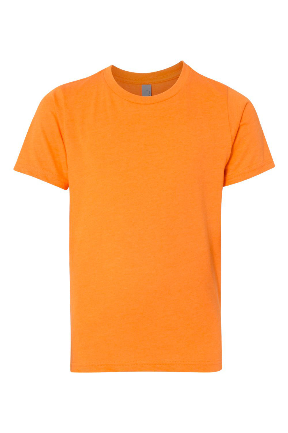 Next Level 3312 Youth CVC Jersey Short Sleeve Crewneck T-Shirt Orange Flat Front